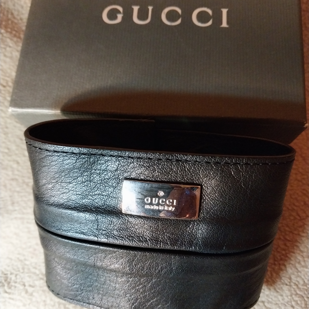Gucci Black Leather Men's Bag